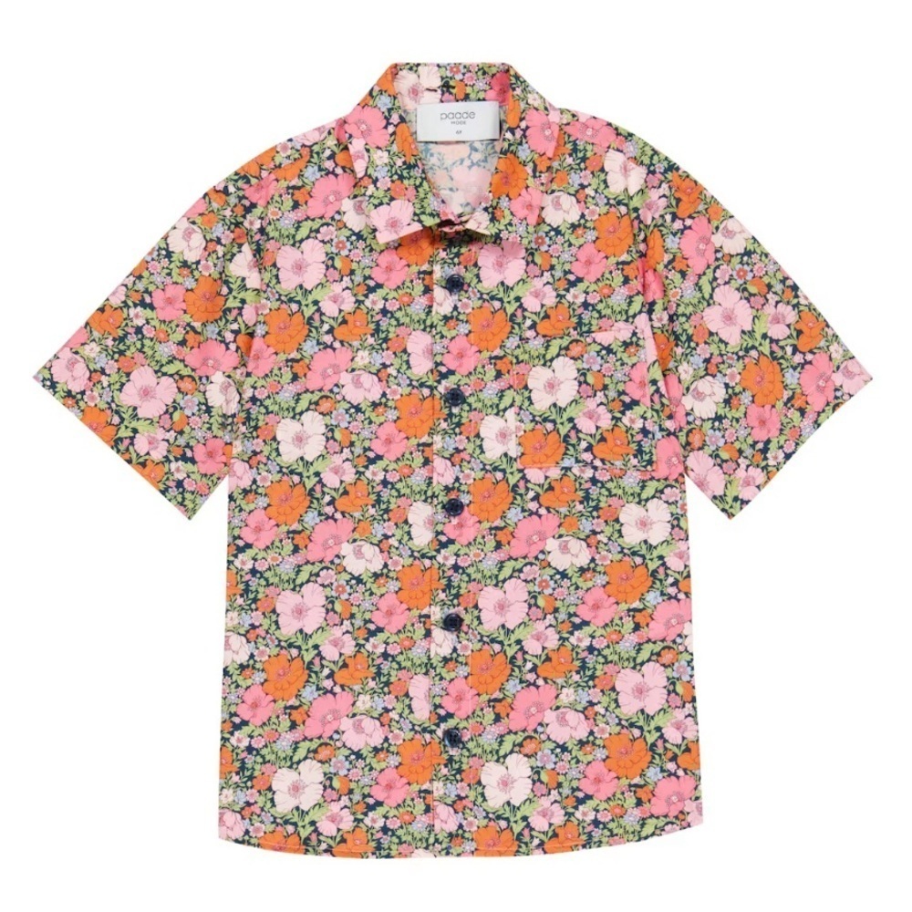 Luxury PAADE MODE 14 Easter Spring Summer Floral button up top vacation break